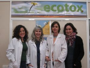 The SynTech Spain Ecotox team - Eva Garzón, Silvia Aucejo, Amparo Aguilar and Esther Debón
