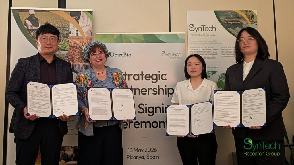 SynTech Research and ObjetBio sign a Memorandum of Understanding